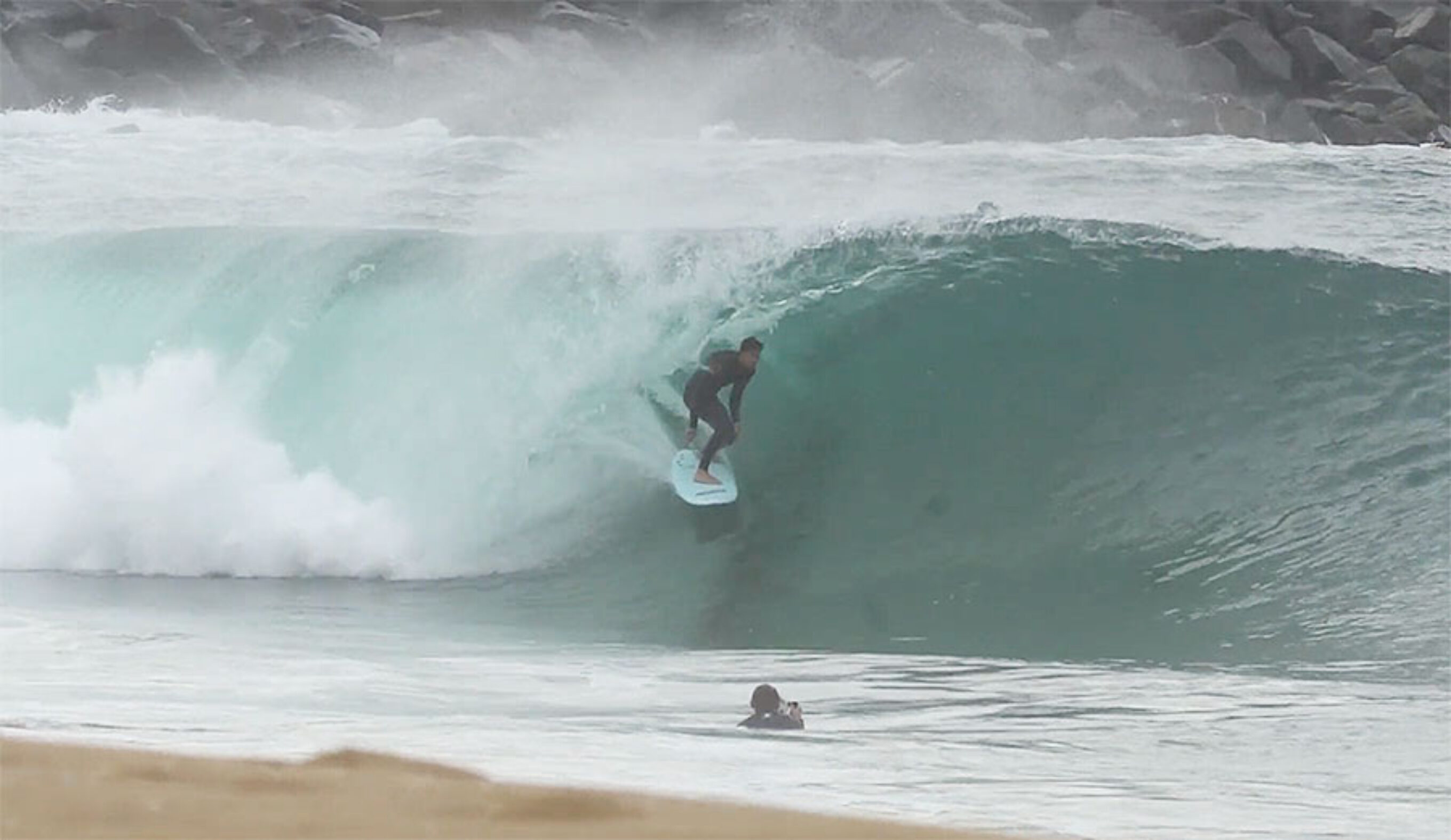 Here's Tyler Stanaland not taking things seriously on his Jamie O'Brien Odysea Skipper from Catch Surf.