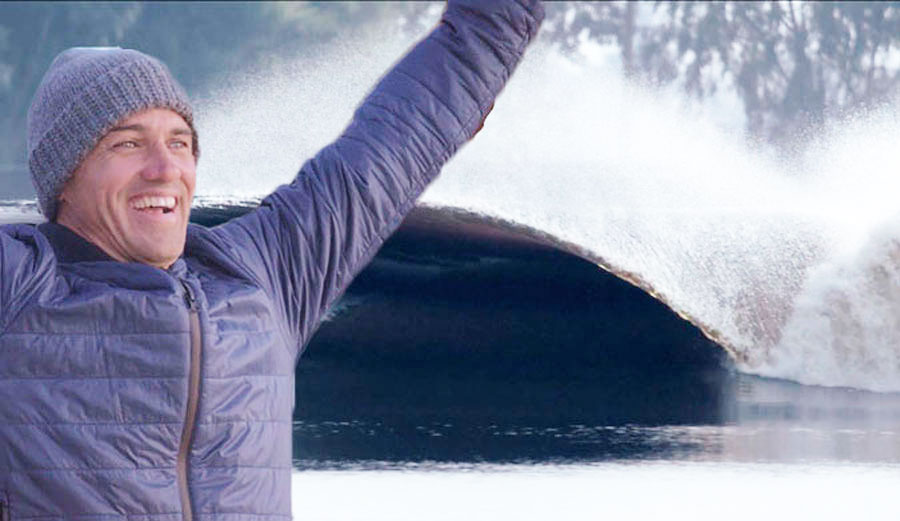 Is Kelly Slater secretly celebrating the fact that he has created the cure for crowds? 