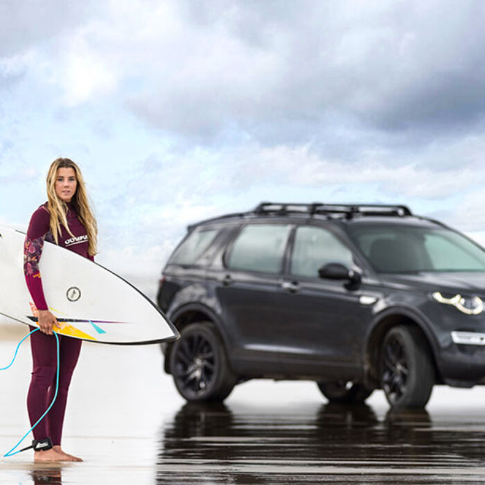 That surfboard is made from old concept cars! Photo: Jaguar Land Rover