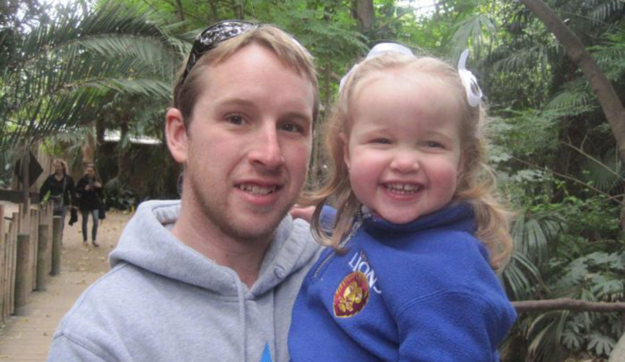 Shaun Oliver was a family man himself. He died trying to rescue another man's children. Image: Facebook/ABC