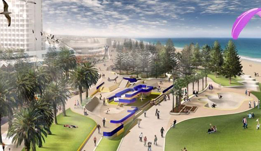 Artist's impression of the finished redevelopment at Scarborough beach. Image: MRA/Perth News