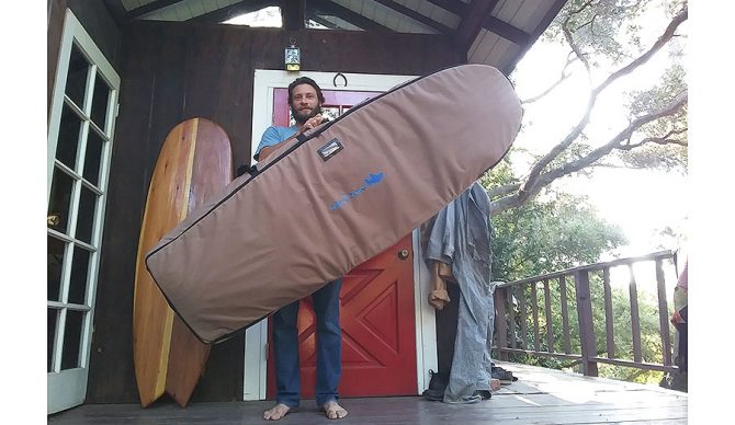 It's hemp! And you could drive a tank over it! surfboards bags
