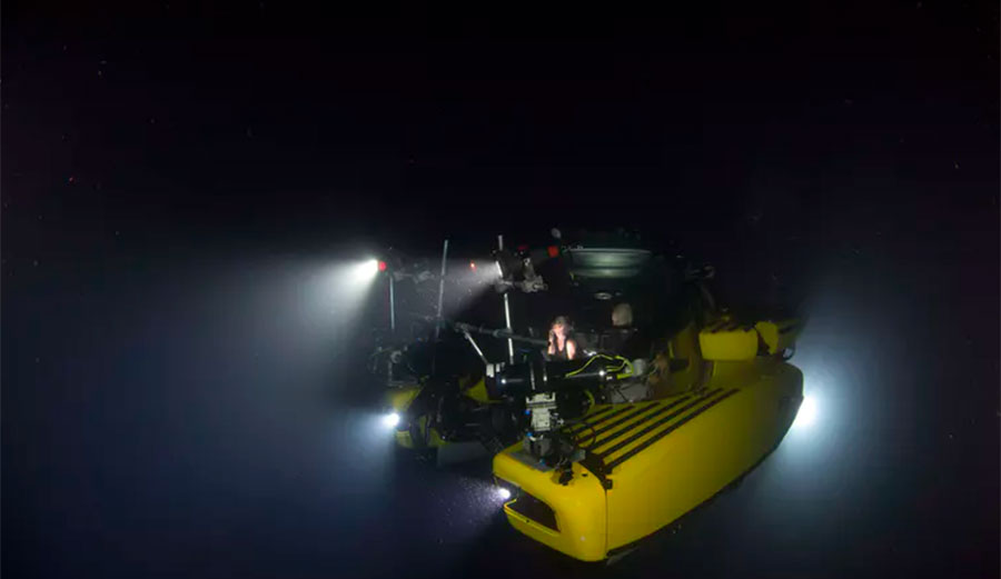 Blue Planet’s team explore the deep. Image: BBC/Blue Planet