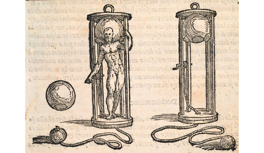 An early diving bell used by 16th century divers. Image: National Undersearch Research Program (NURP)