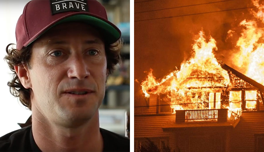 Tim Curran live in the area that's currently being ravaged by wildfires.