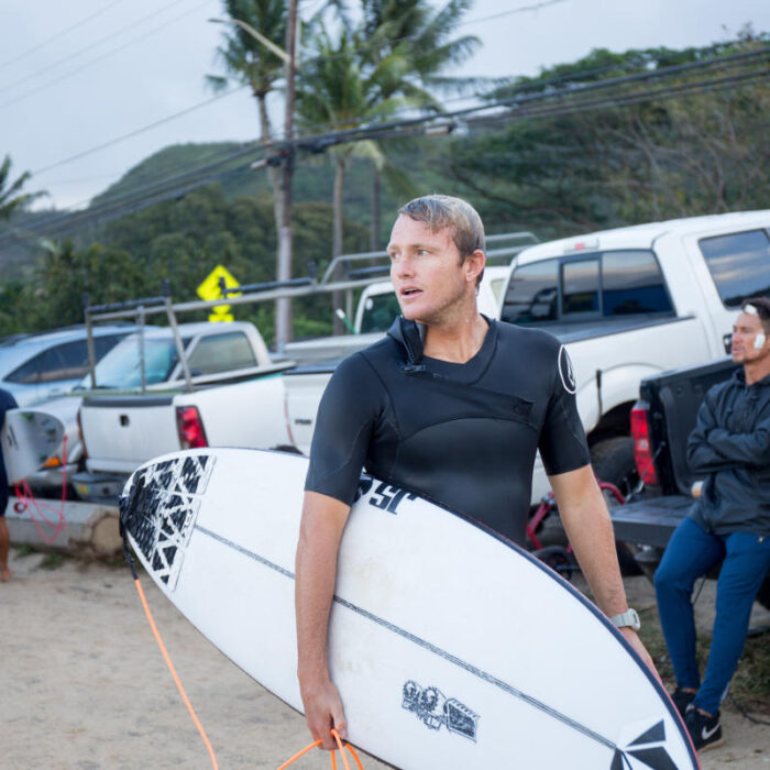 Dusty Payne on the North Shore. Photo: WSL/Heff