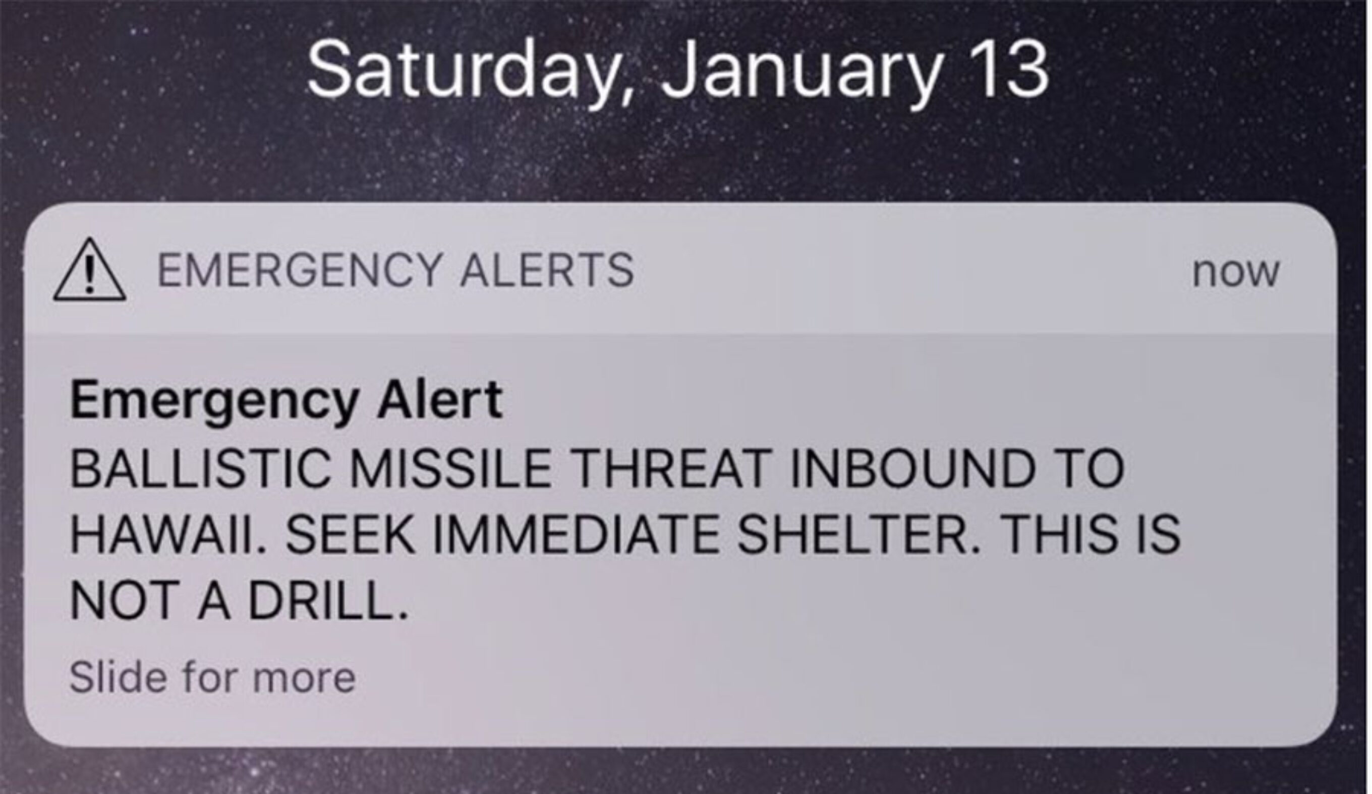 Not a good thing to wake up to.