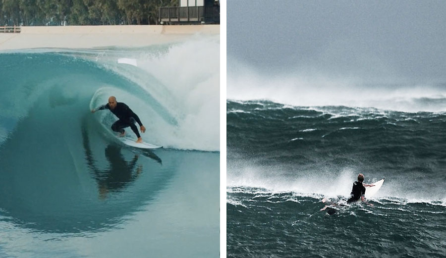 It is a perfect wave. But riding a wave isn't surfing.