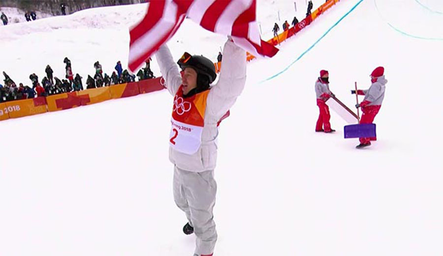 Shaun White at the Olympics. Will he have reason to celebrate a lasting effect?