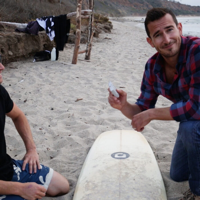 How To Wax a Surfboard. Photo: The Inertia/Smolowe
