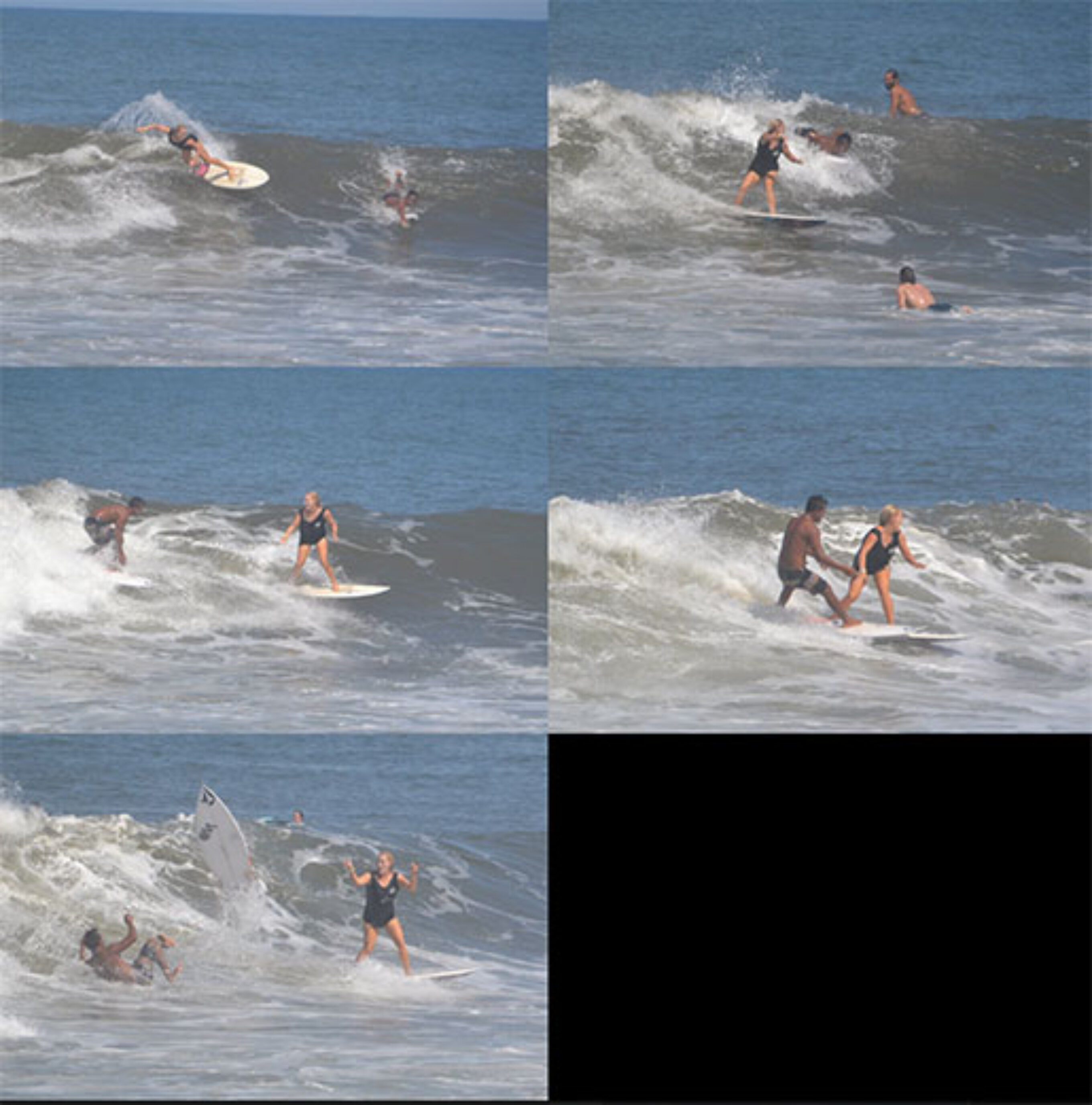 A sequence of the wave that caused the problems.