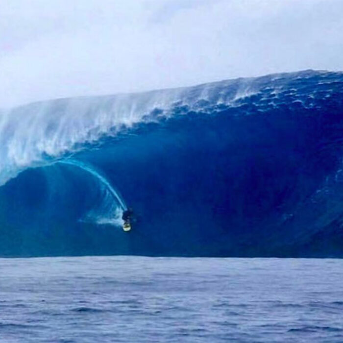 "Just take a second and process this," wrote Kelly Slater of the image above. "@surfnavarro kicked out right next to me and all I could do was give him a big hug." Image: Instagram