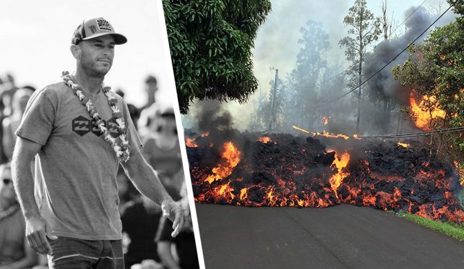 Shane Dorian Lava Big Island Hawaii