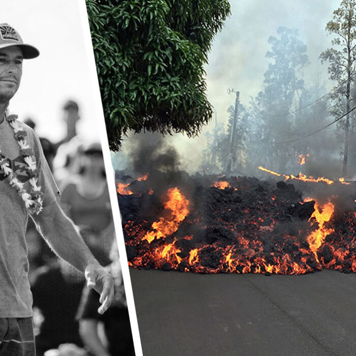 Shane Dorian Lava Big Island Hawaii