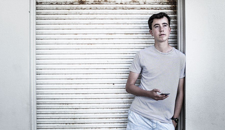 He's creating apps that protect ocean-goers and sharks, and he's can't drink or drive yet.