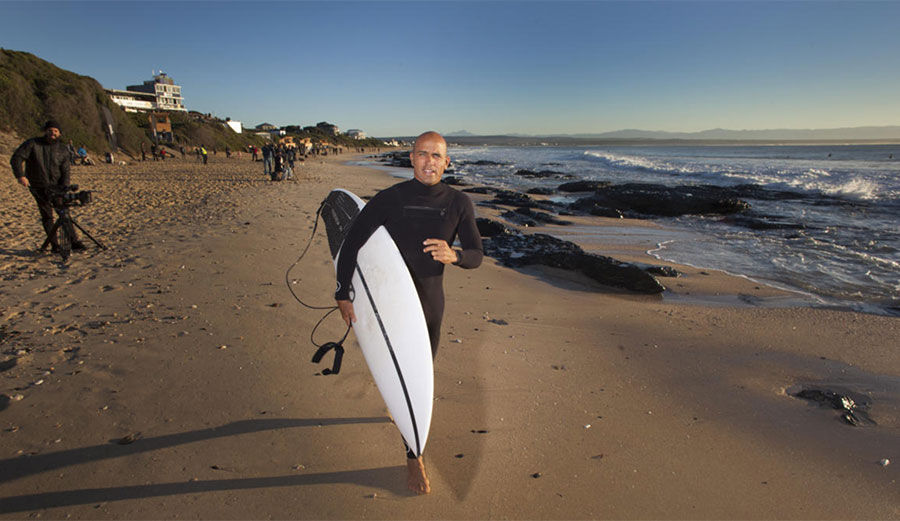 Kelly Slater J-Bay broken foot