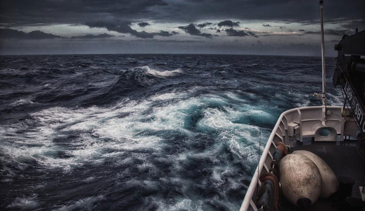 A NOAA vessel explores the the Northeast Canyons and Seamounts Marine National Monument, the first in the Atlantic Ocean. Image: NOAA