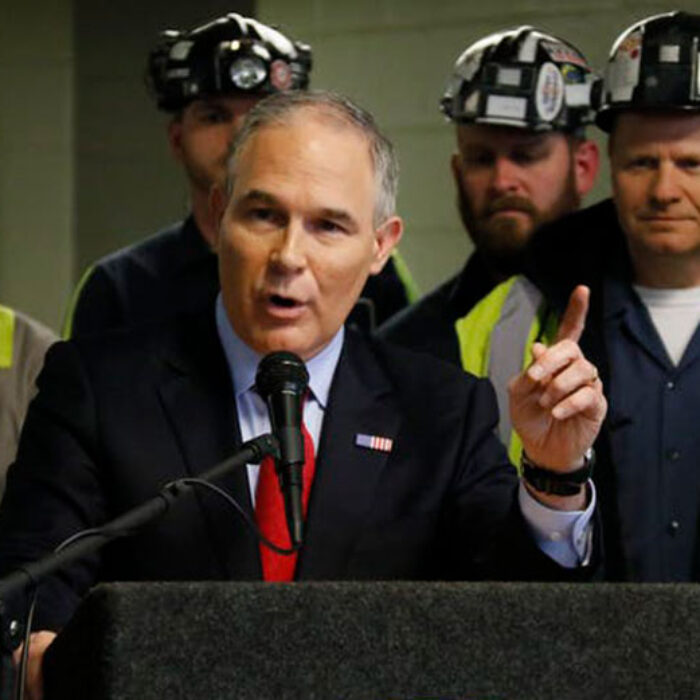The EPA is being aggressively reorganized "to promote interests of regulated industries, at the expense of its official mission, which is to 'protect human health and the environment.'"