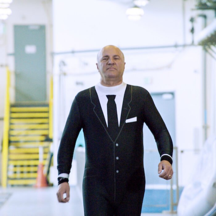 This Shark Week, Kevin O'Leary from ABC's Shark Tank, sports a different kind of suit. Photo: Discovery