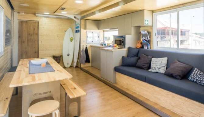 truck surf motel, portugal, surfing