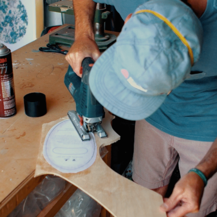 Donald Brink turns a skateboard into a handplane. Photo: Screenshot/Youtube/Vissla