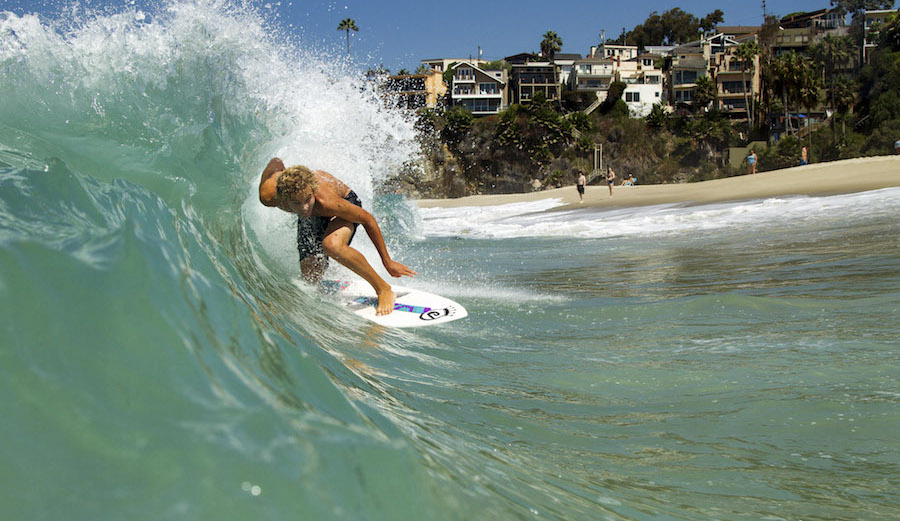 Laguna Beach is recognized as the skimboarding capital of the world. Photo: Andrea Magarao