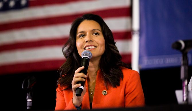Tulsi Gabbard also made headlines when she stepped down as the DNC Chair to support Bernie Sanders. Photo: Supplied by Office of Tulsi Gabbard