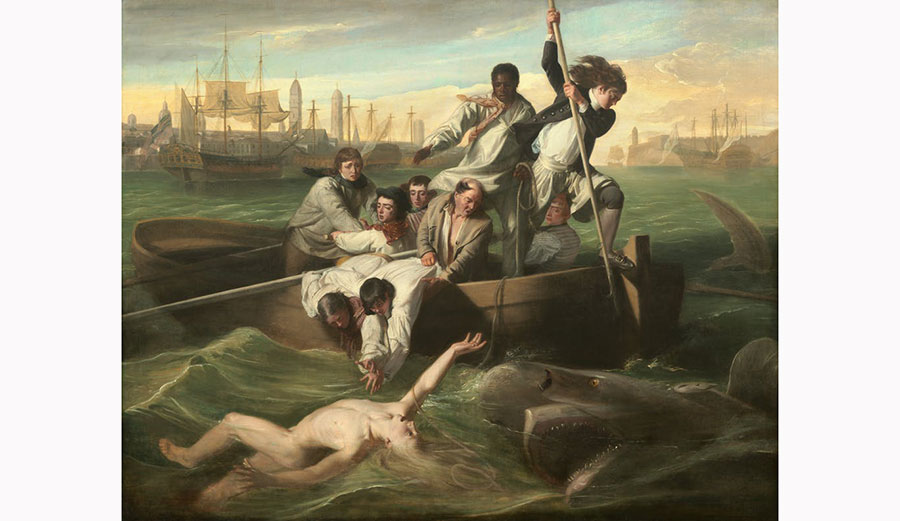 John Singleton Copley, Watson and the Shark, 1788. Wikimedia