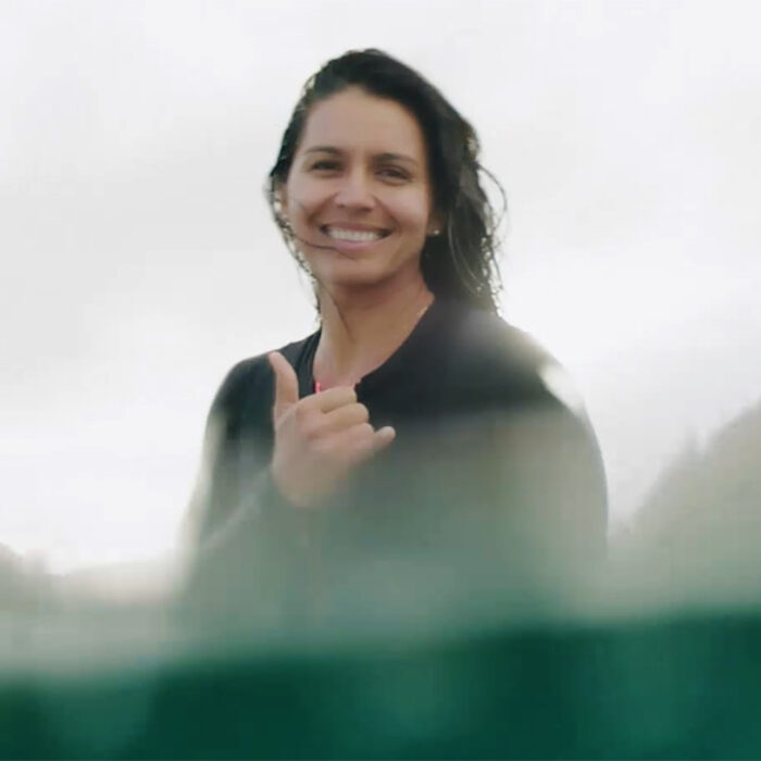 Tulsi Gabbard Surfing Hawaii