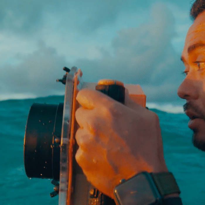 Acclaimed photographer Zak Noyle talks about his early inspirations for water photography. Screenshot: Youtube