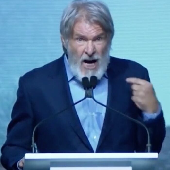 "Stop giving power to politicians that don't believe in science, or worse, pretend they don't believe in science for their own self interests." Photo: Screenshot/Youtube