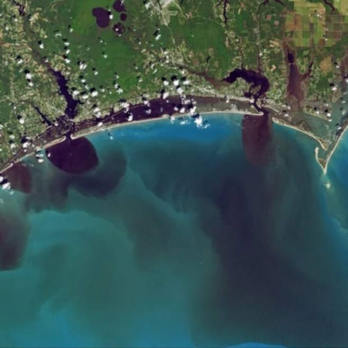 NASA image hurricane florence flooding rivers