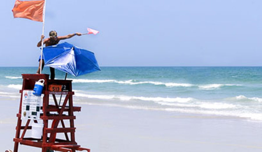 Dozens of people required rescue on Sunday in Volusia County.