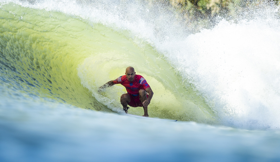 Kelly Slater currently sits atop the throne that he built. Photo: Cestari/WSL