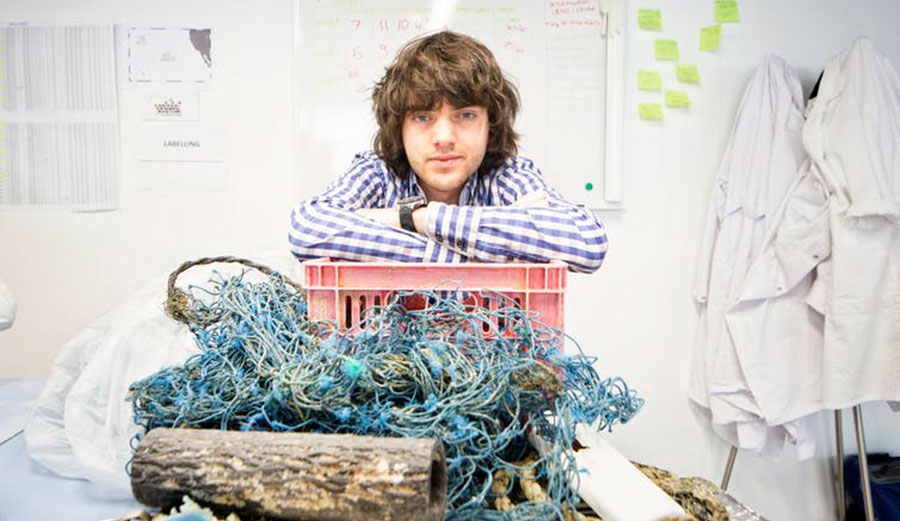 The Ocean Cleanup’s 24 year old founder and CEO, Boyan Slat. Image: The Ocean Cleanup, CC BY-NC-SA