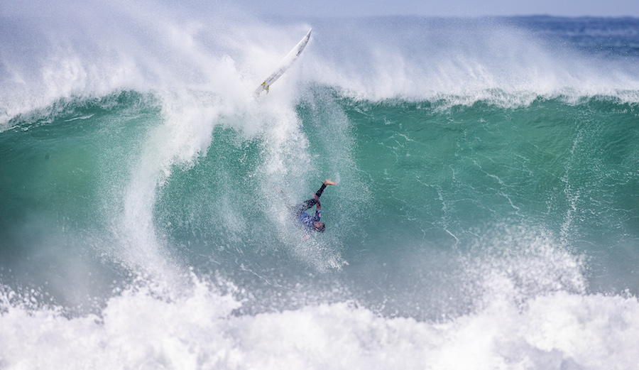No disrespect intended here, Jeremy Flores. We're glad you're OK! Photo: WSL/Masurel