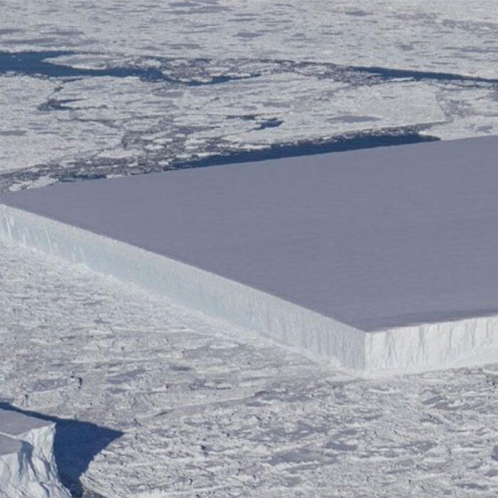 There are some strange things in nature. Tabular icebergs are one of them, and NASA's Operation Icebridge program recently posted an image that proves it.