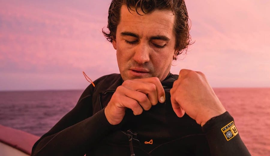 Greg Long backs Patagonia's newest wetsuit line that's now Fair Trade Certified.