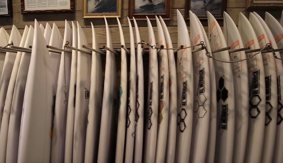Do you stare at a rack of boards like this and immediately begin to come up with reasons why you need a new board? Don't we all. Photo: The Inertia