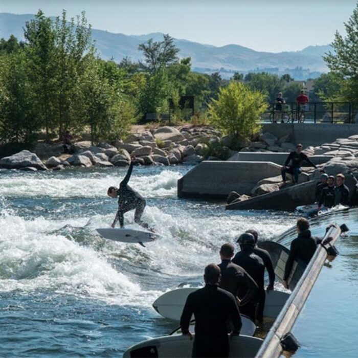 Boise River Park, Bend Whitewater Park, Boise Whitewater Park, river surfing, BSR Cable Park, Nland Surf, artificial wave, Kelly Surf Ranch, WSL