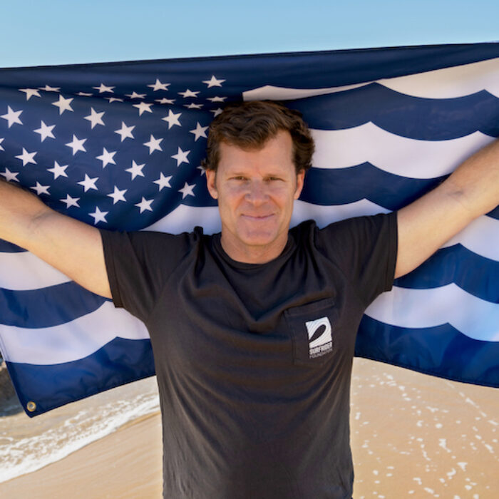 "Land and oceans of the free, and the home and waves of the brave." Photo: Russ Hennings