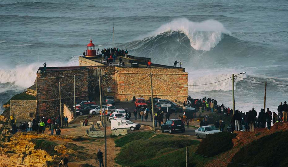 Nazare big wave surfing
