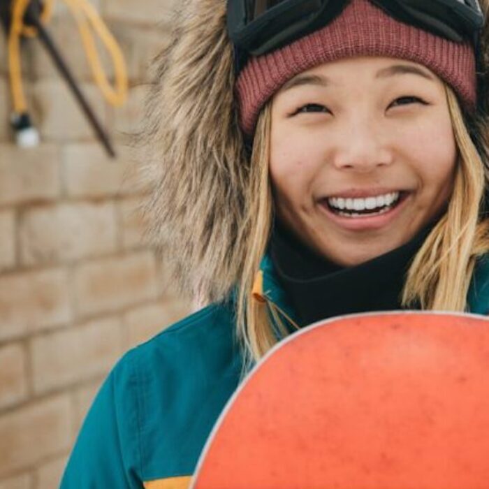 Chloe Kim, professional snowboarder.