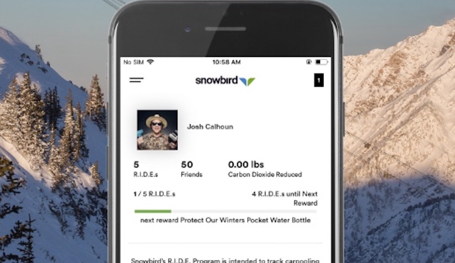 Snowbird RIDE app