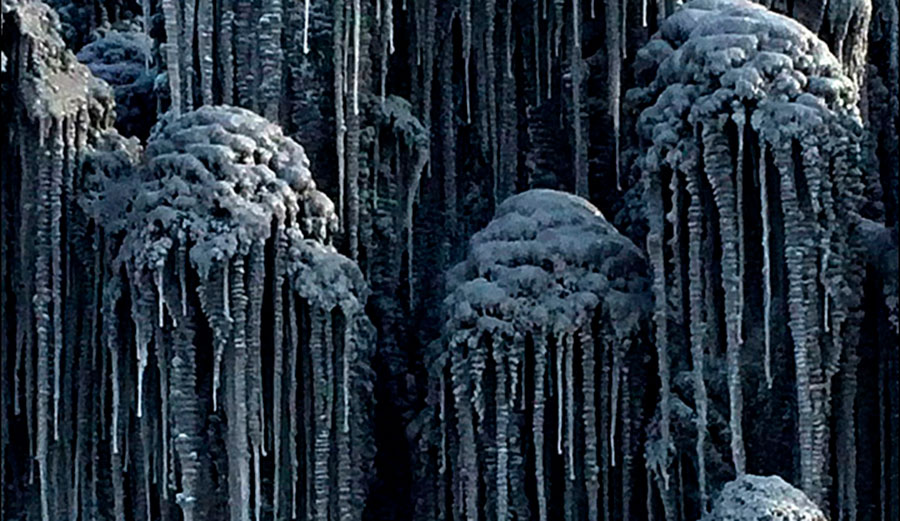 Black snow in Siberia