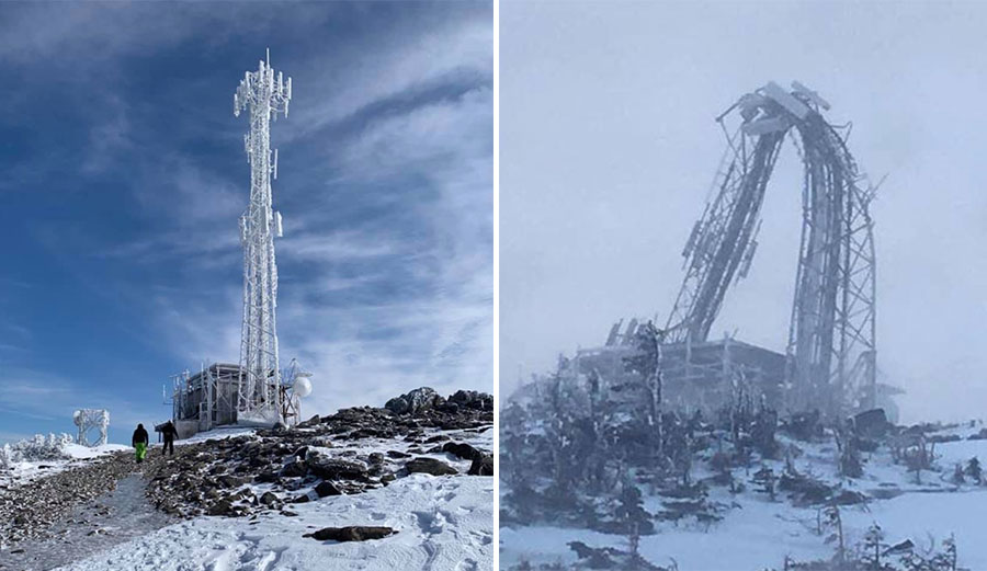Communications tower at Sugarloaf Mountain