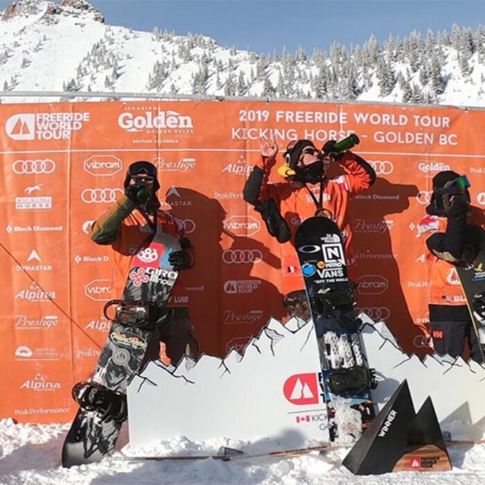 Jacqueline Pollard, Vincent De Le Rue Win Kicking Horse Stop of Freeride World Tour