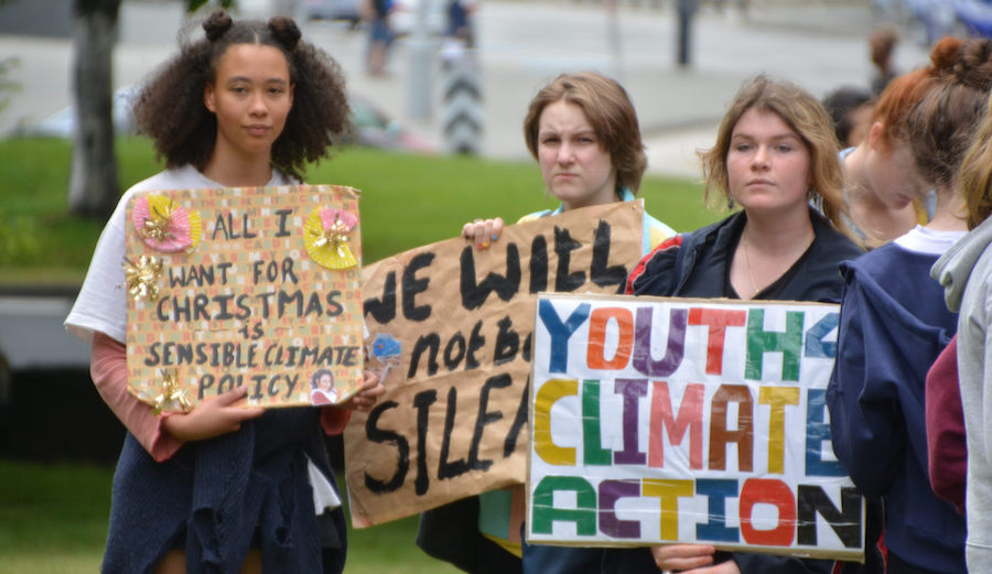 Kids protesting climate change