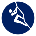 Climbing Olympic pictogram. Photo: Tokyo 2020