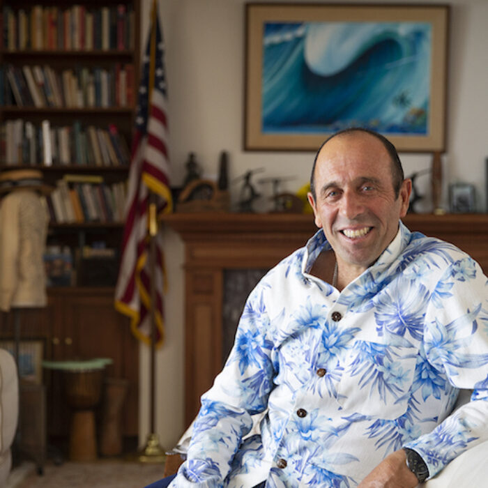Fernando Aguerre in his La Jolla home.